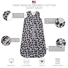 TADO MUSLIN sleeveless design worn by a toddler for natural movement