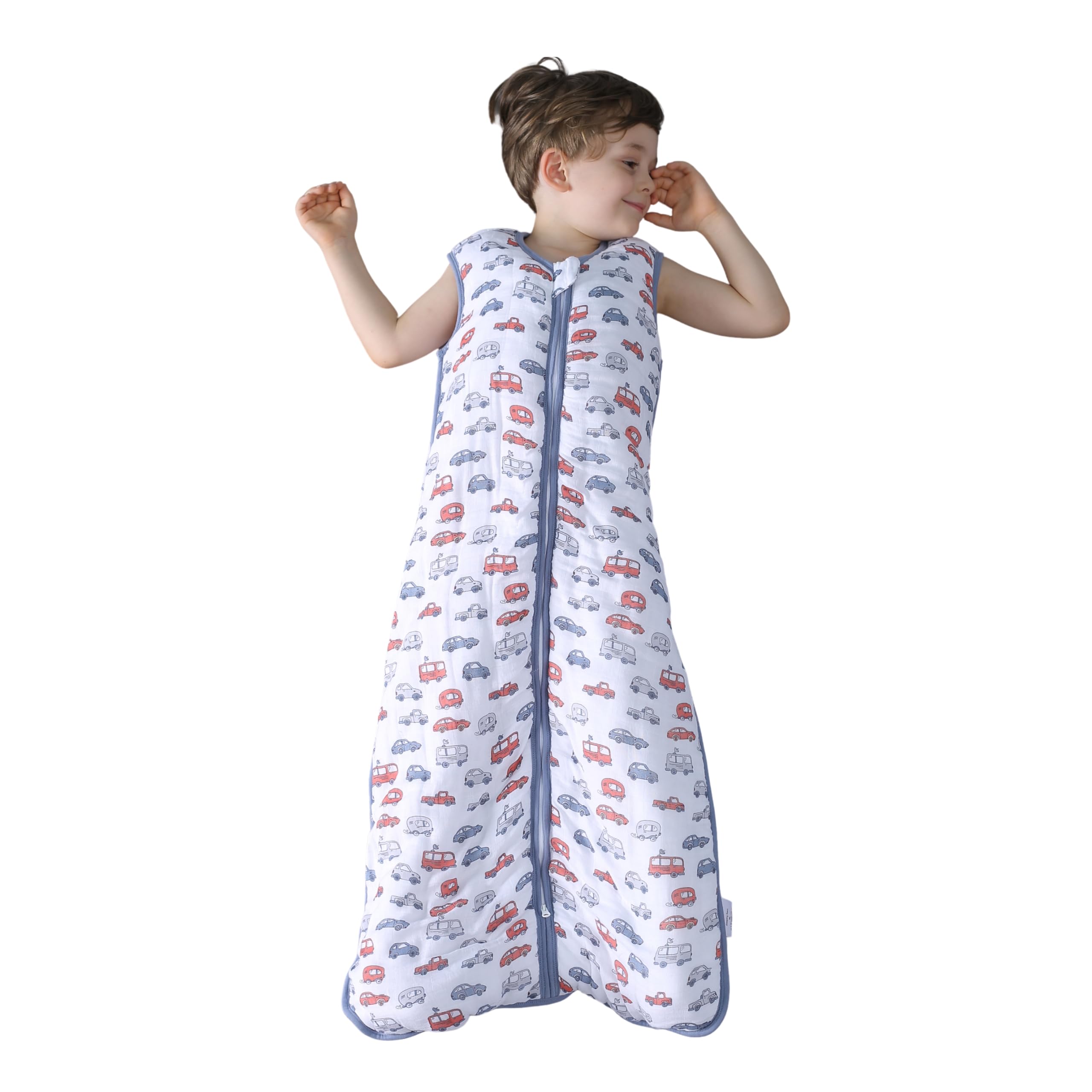 TADO MUSLIN Toddler Sleep Sack front view in breathable bamboo-cotton fabric for cozy nights