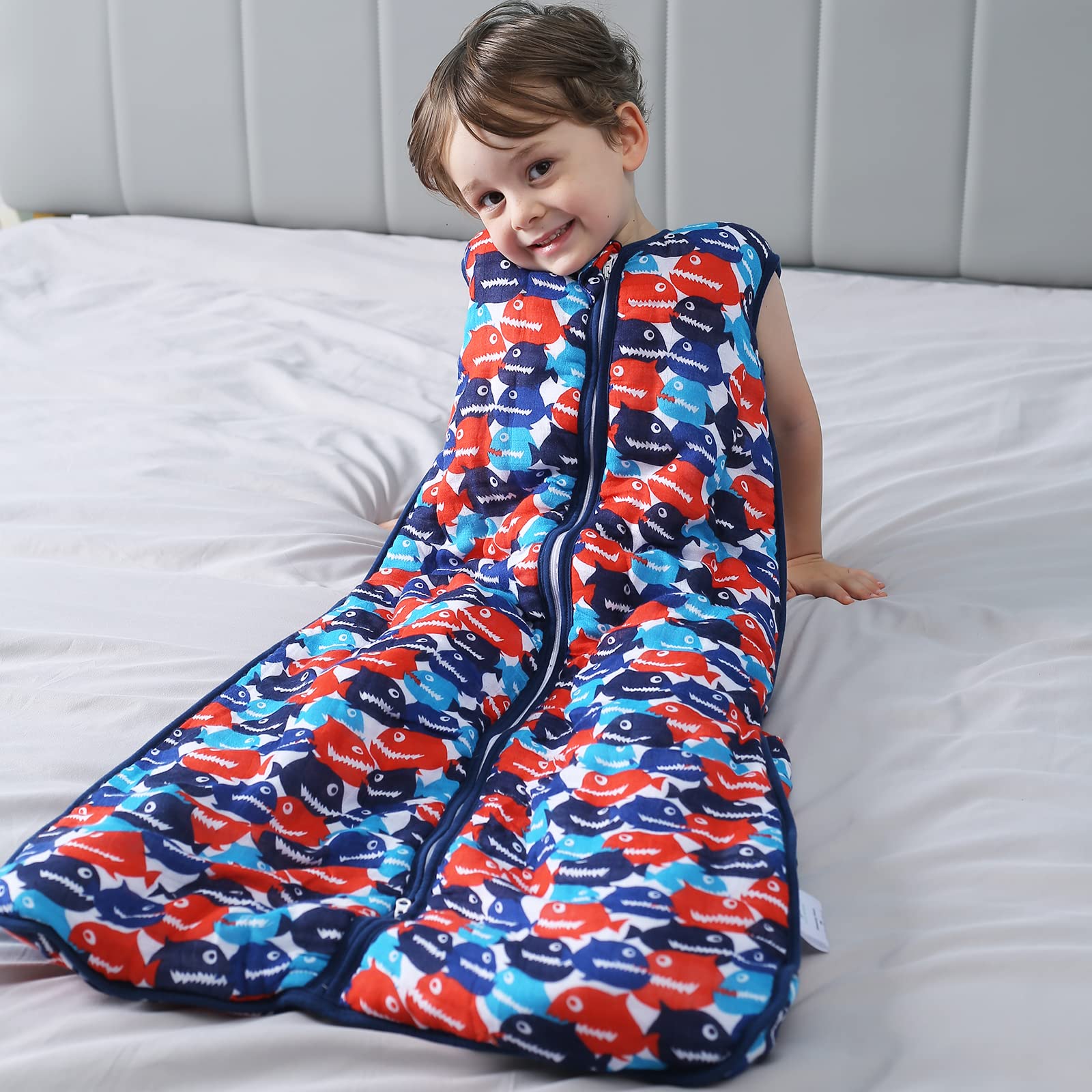 TADO MUSLIN sleep sack safety chin flap for comfortable transitions