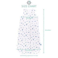 TADO MUSLIN 2-4T size silhouette highlighting roomy fit for growing legs