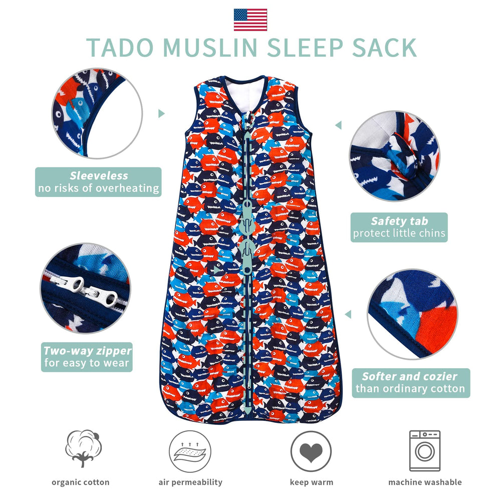 TADO MUSLIN size 39in ensures fit for 2-4T toddlers