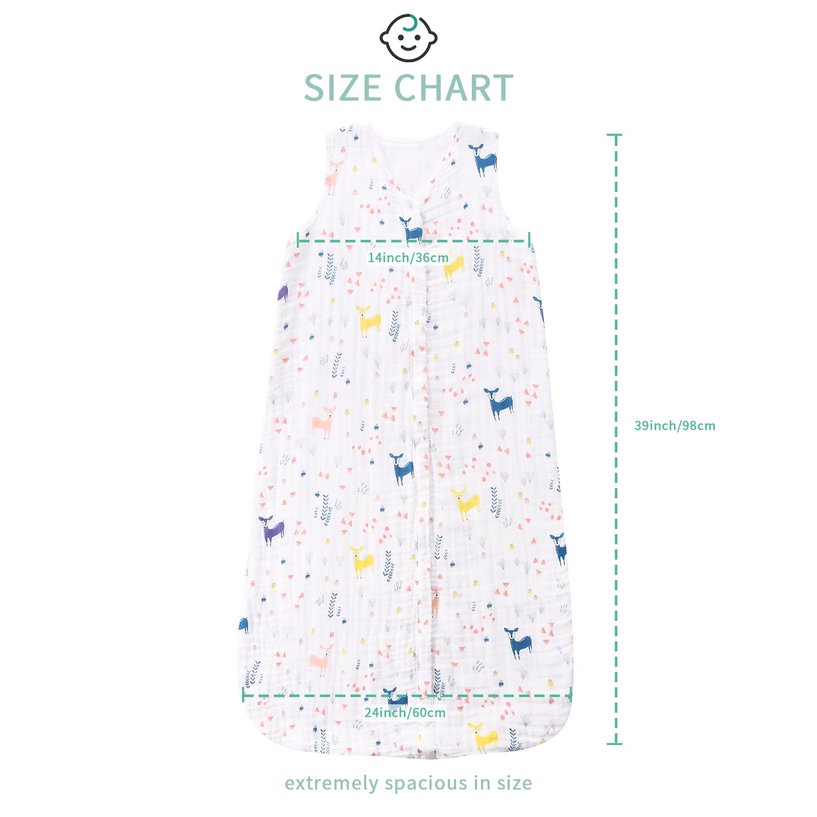 TADO MUSLIN top zipper detail for easy on/off