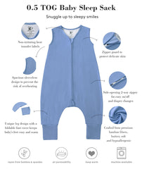 TADO MUSLIN 2-way zipper enables quick diaper changes at night