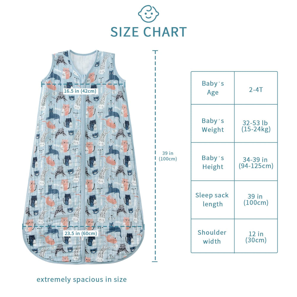TADO MUSLIN two-way zipper graphic for easy dressing and diaper changes.