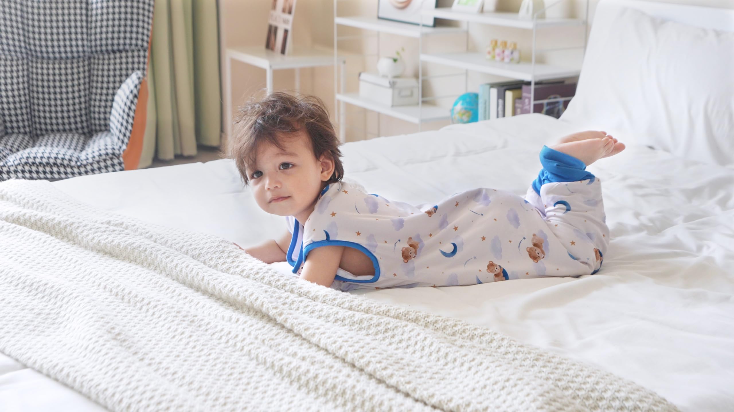 TADO MUSLIN walker-friendly design supports easy walking after wake-up