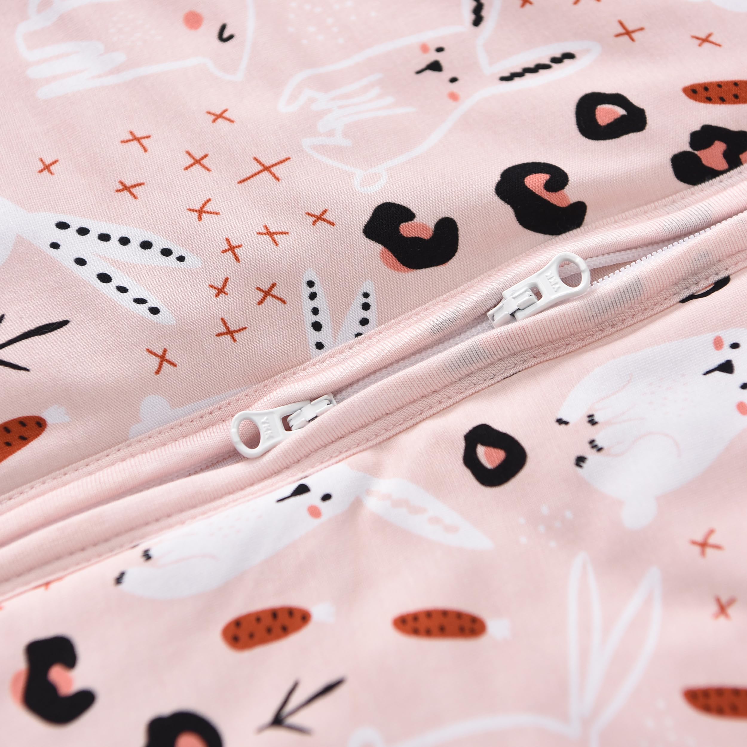TADO MUSLIN zipper guard safety feature protecting delicate skin