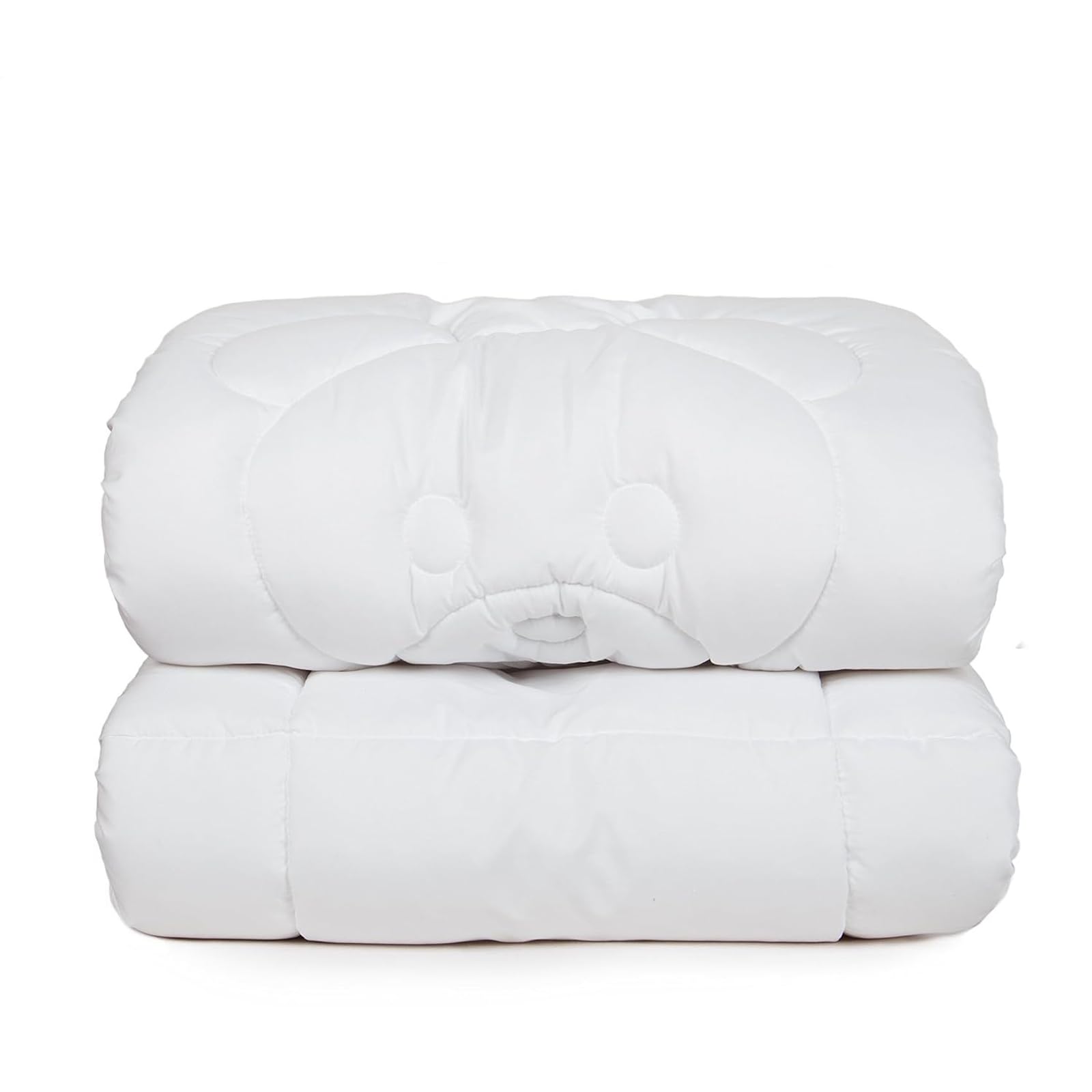 Tadpoles crib comforter 40x60 with square stitch pattern keeps fill secure.