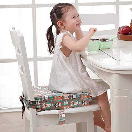 Taeku booster seat Owl Orange design adds kid-friendly color to meals