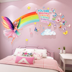 Taesytii peel-and-stick wall decor offers quick, tool-free room updates.