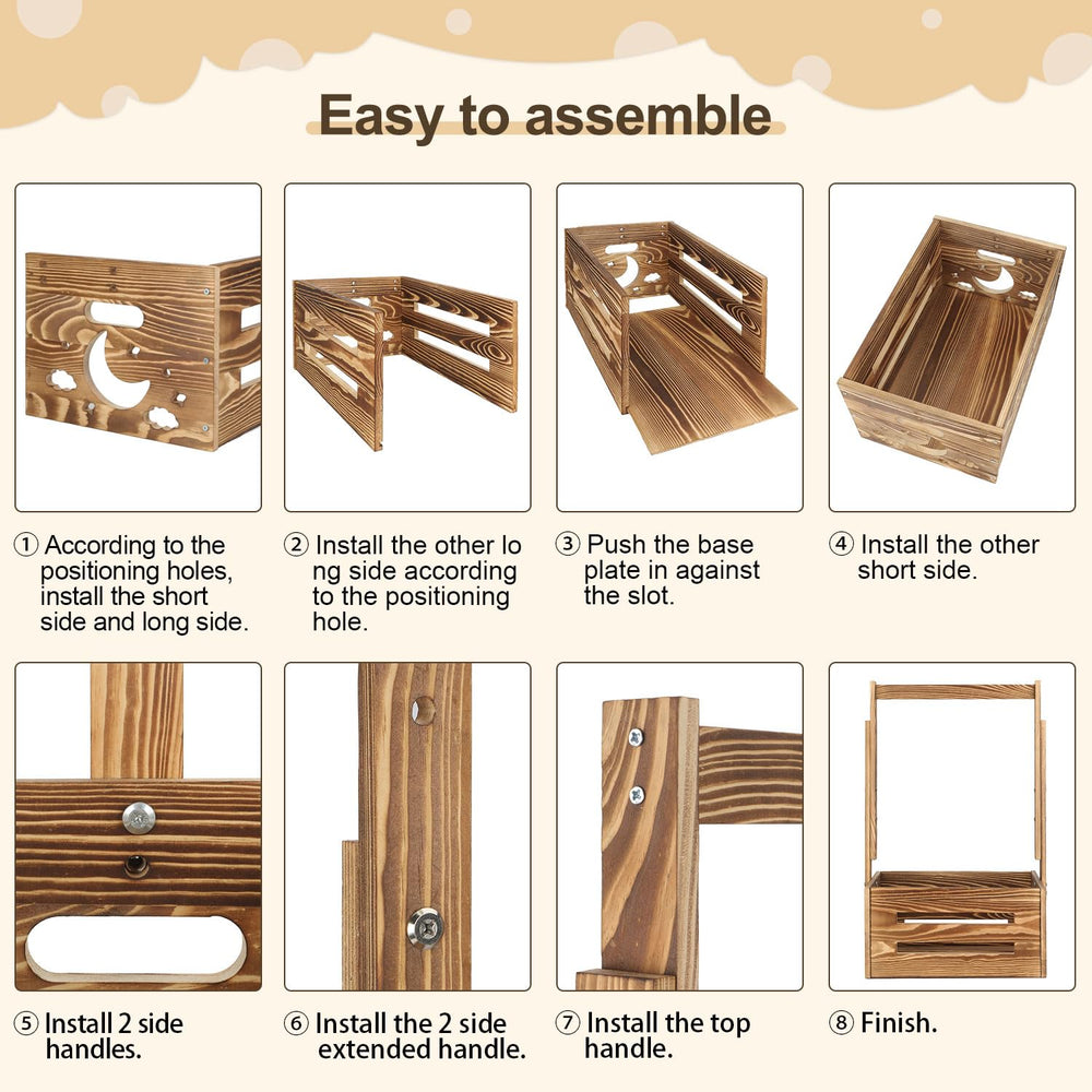 TAEYONK durable wooden basket ensures reliable daily use for baby essentials