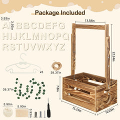 TAEYONK spacious storage crate is ideal for toys, blankets, and clothing