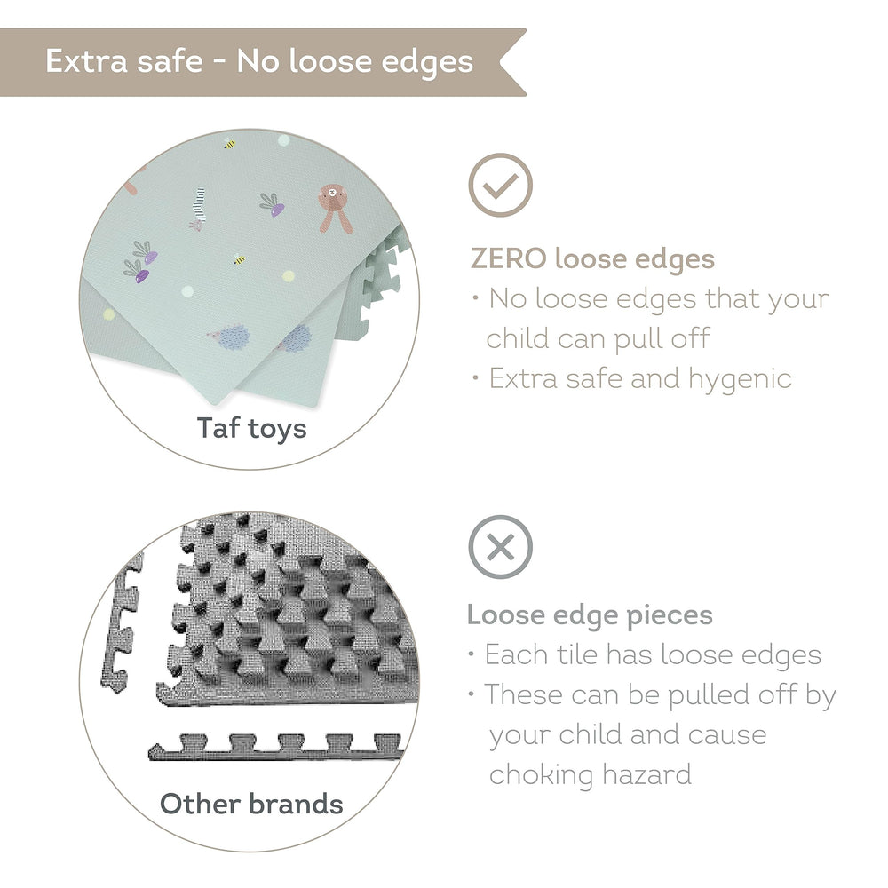 Taf Toys Play Mat easy to wipe clean with a damp cloth.