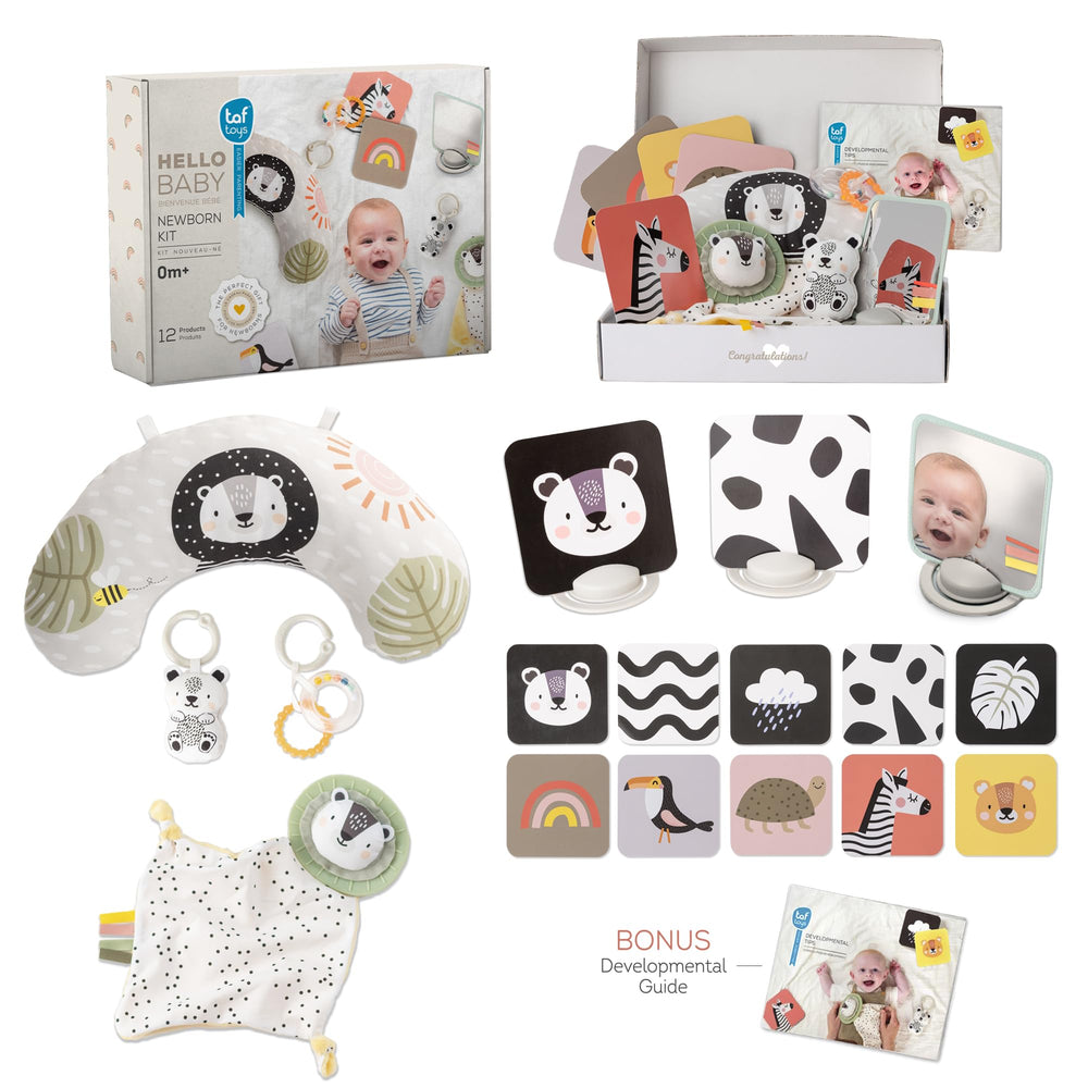 TAF TOYS development tips guide helps parents milestones