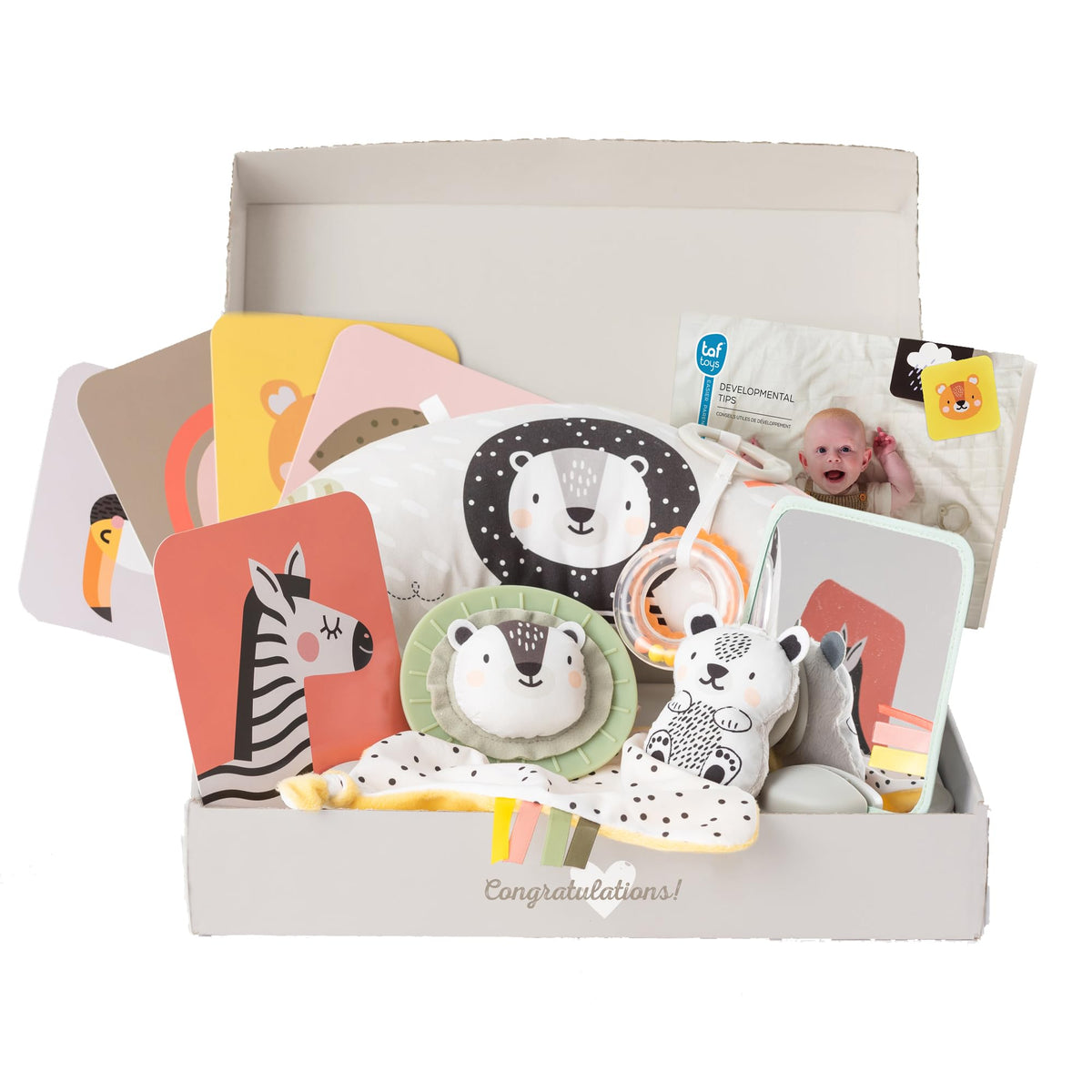 TAF TOYS newborn 12-item kit promotes sensory play and early development