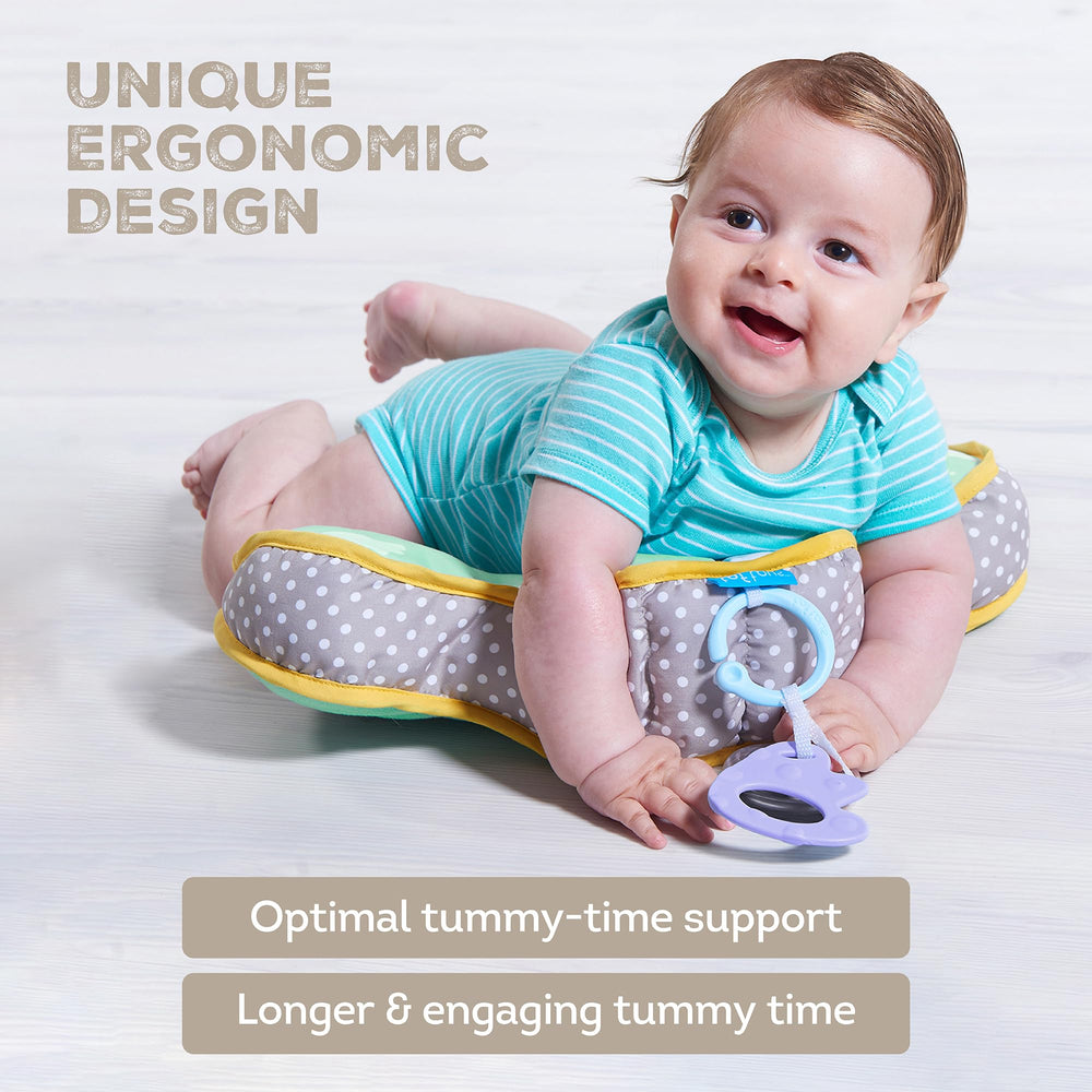 Taf Toys cushion showing compact design for easy handling and travel.