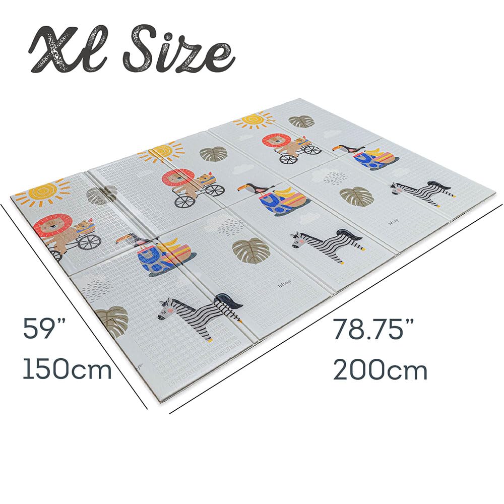 Taf Toys reversible pattern decor print image highlights two looks for living space.