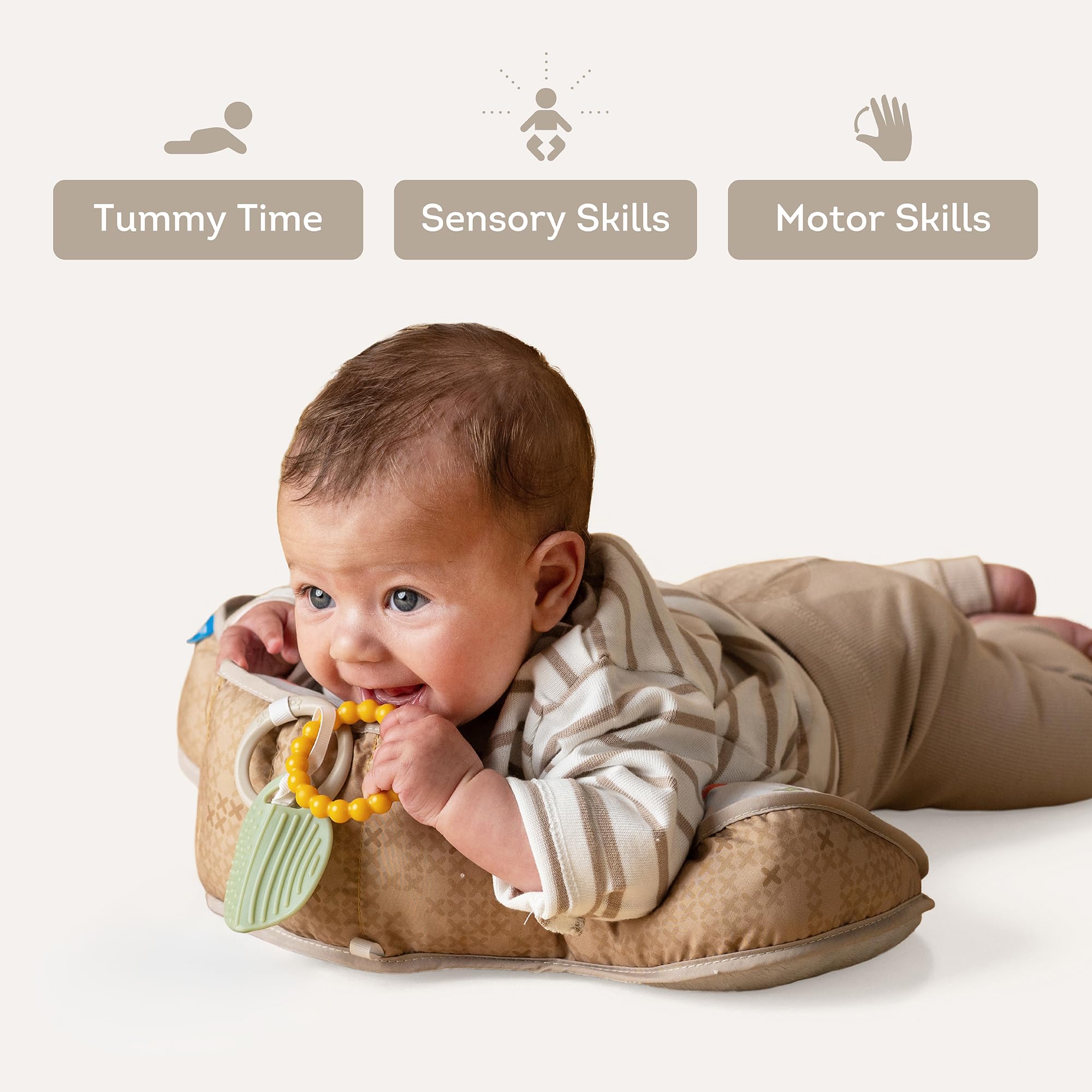 Taf Toys tummy time rattle enhances sensory play during practice