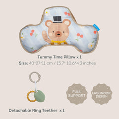 Taf Toys built-in teether engages baby during tummy time