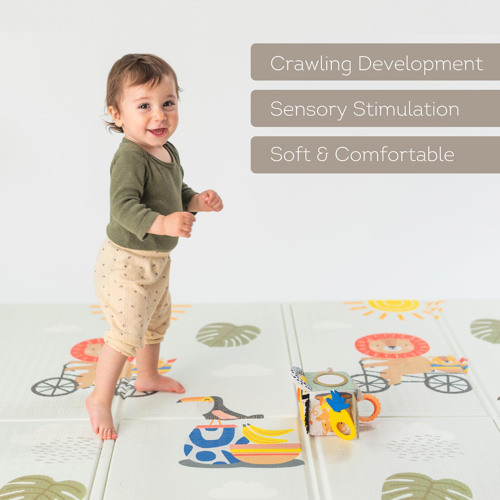 Taf Toys waterproof-easy-clean surface image simplifies cleanup after play.