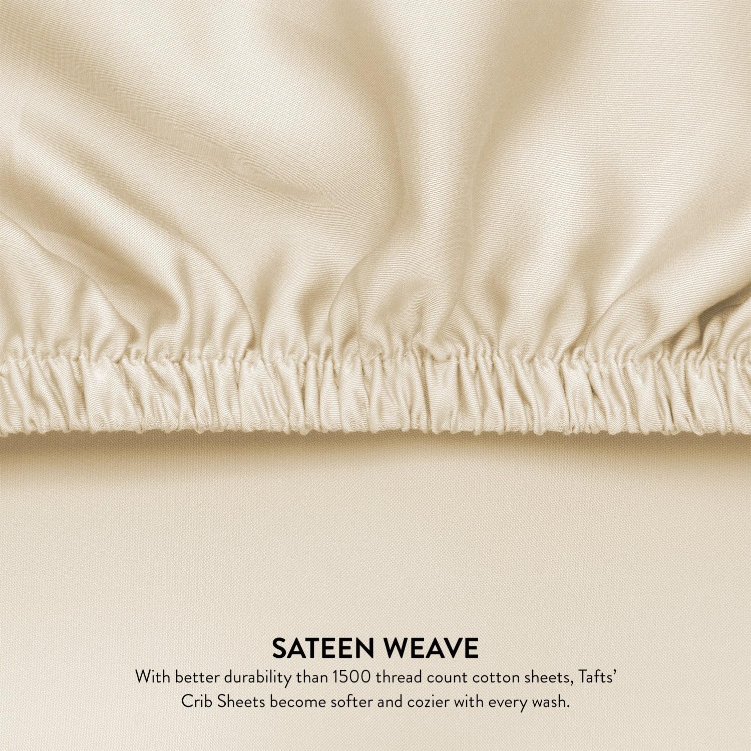Tafts 360-degree elastic edges secure the sheet