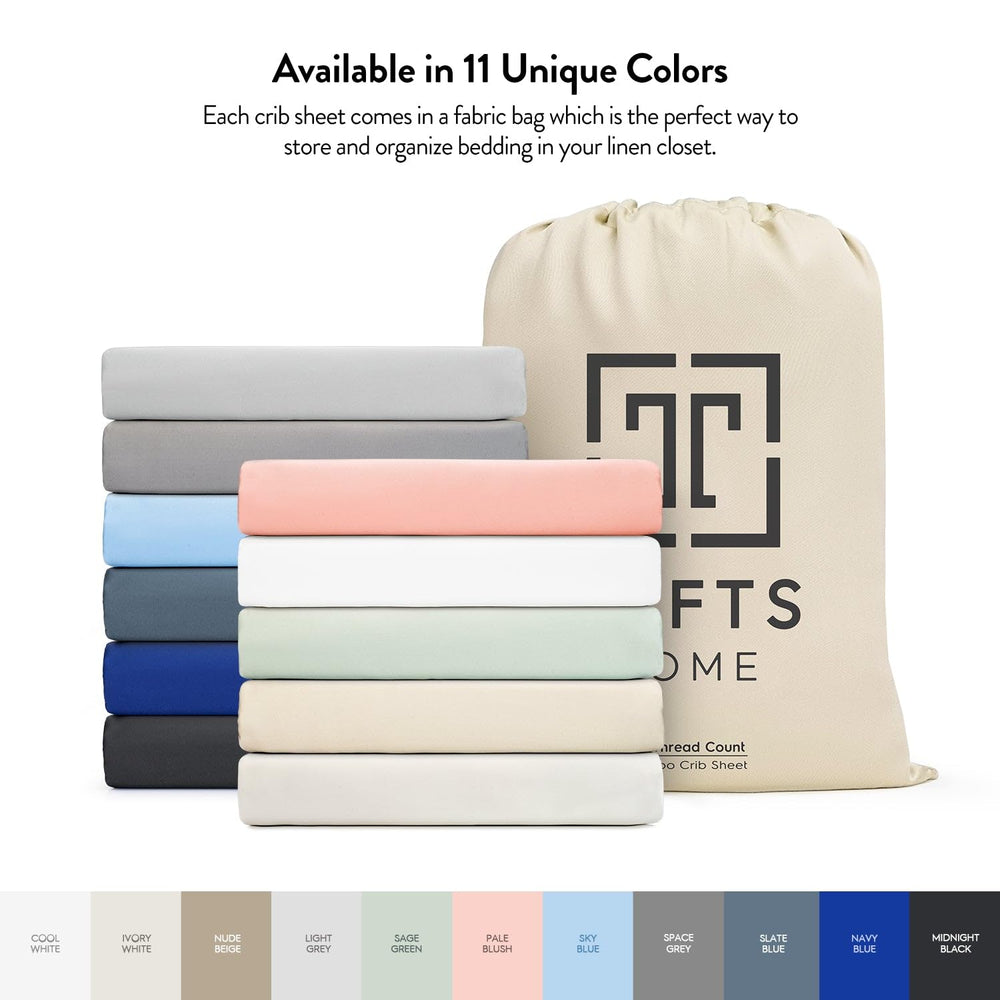 Tafts double-stitched seams on crib sheet for longevity