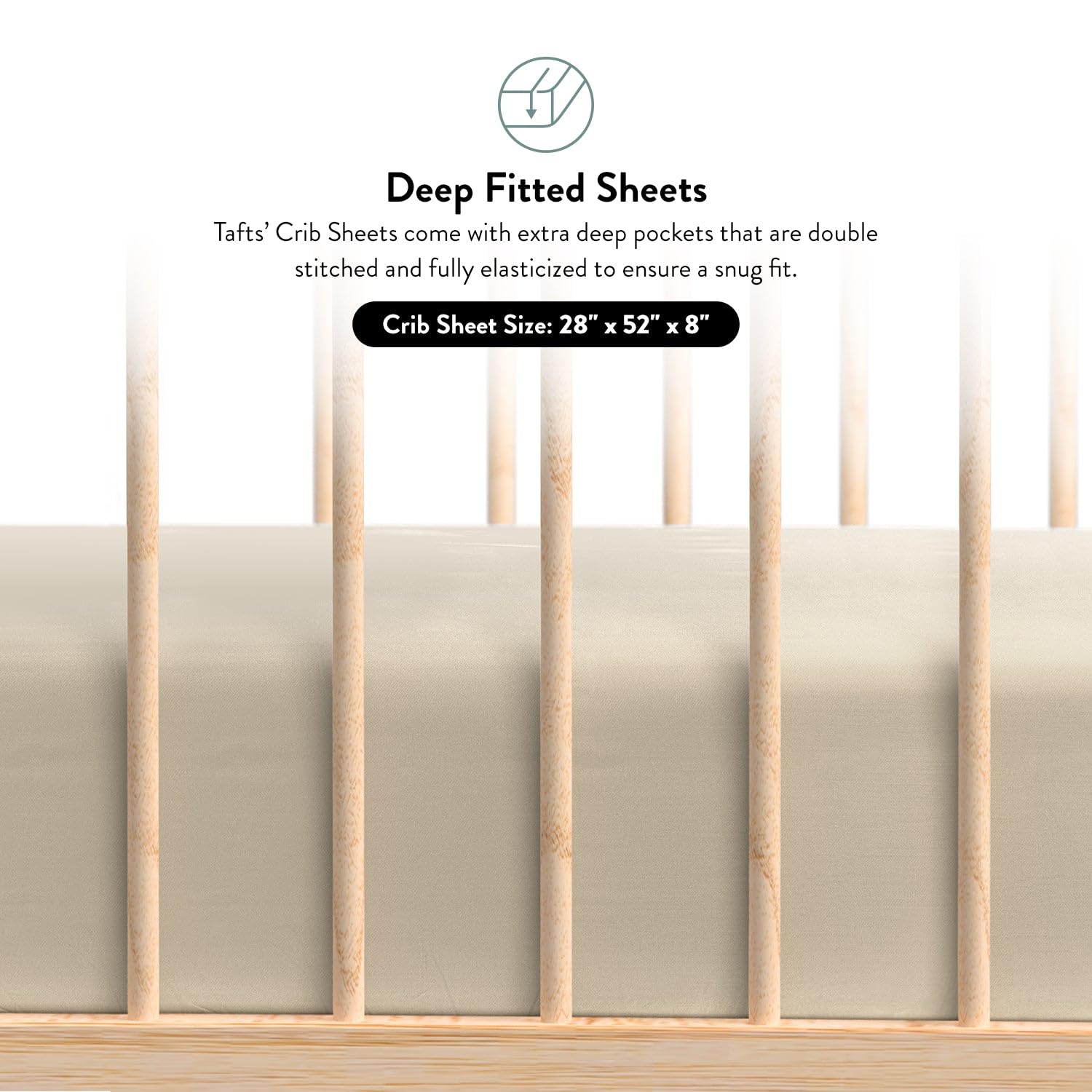 Tafts OEKO-TEX certified crib sheet ensures safety standards