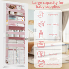 Bottom diaper stack area of the Tahavice organizer holds up to 60 diapers neatly.