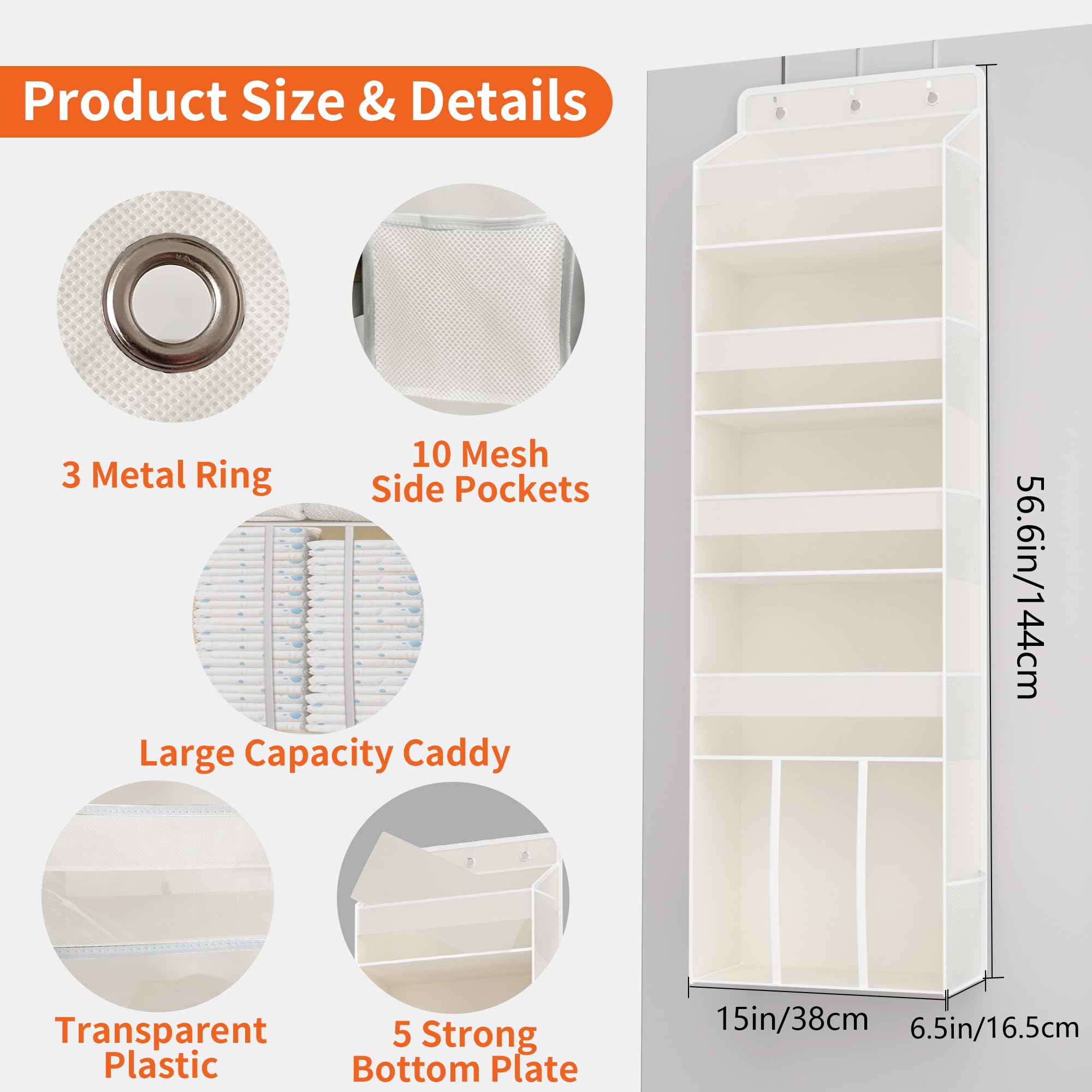 TAHAVICE included three metal hooks for tool free installation