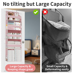 Detail of the PVC window on the Tahavice organizer for quick item visibility.