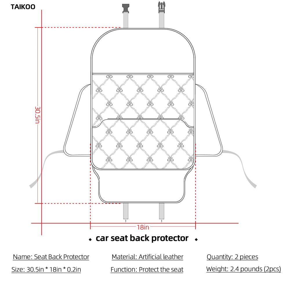 TAIKOO durable beige protector, universal fit for many vehicles