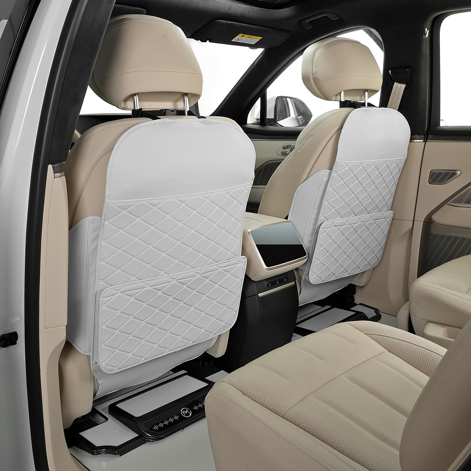 TAIKOO kick mat in action protecting seat back from boots