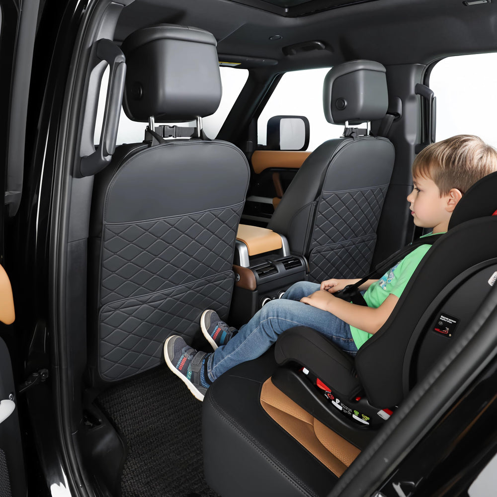 TAIKOO seat back protector with storage compartments for essentials