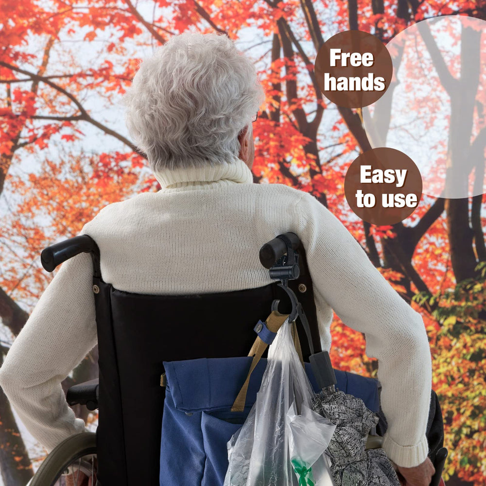 Taiyin crutch-hanger adds versatility for mobility aids and bags