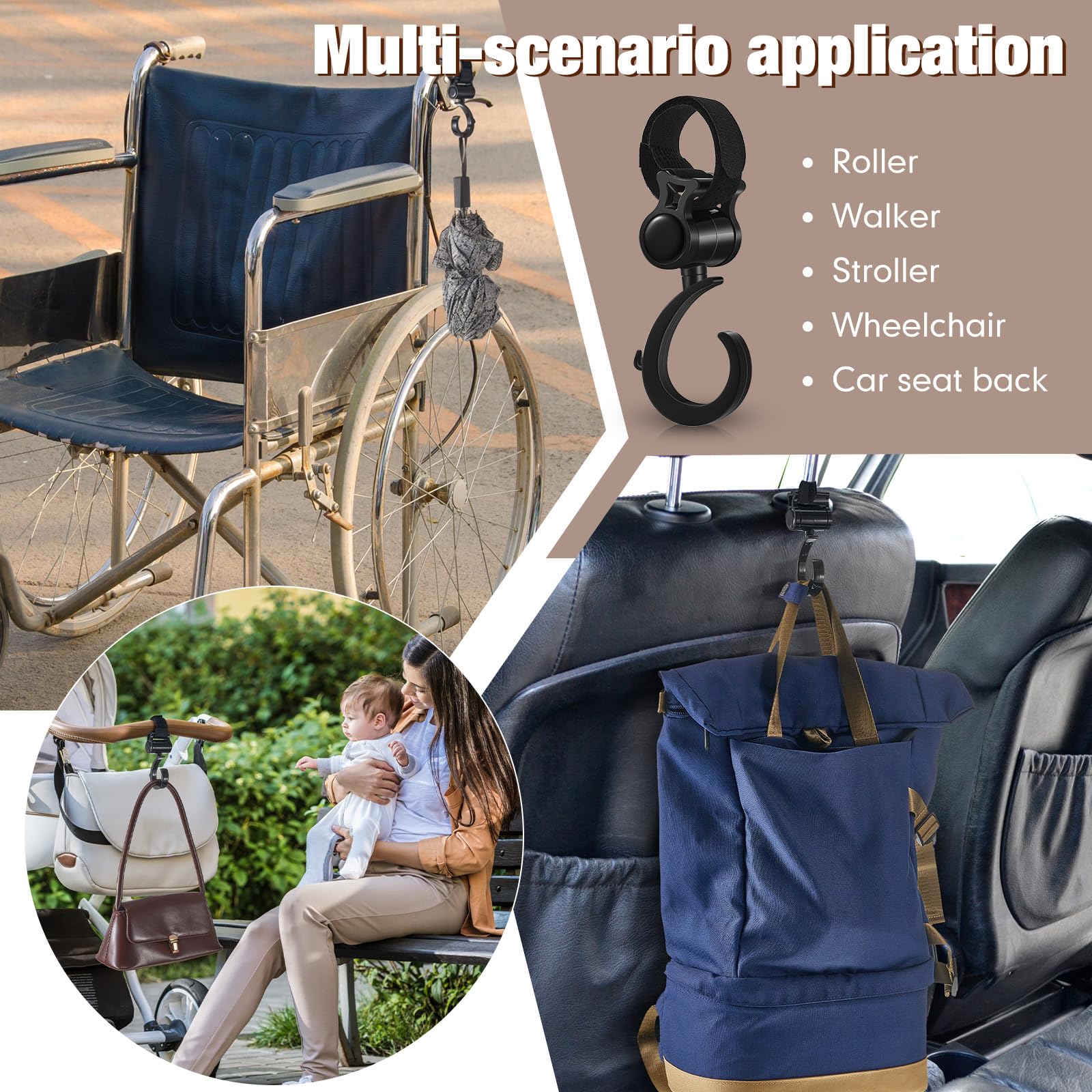 Taiyin shopping cart hanger frees hands on shopping trips