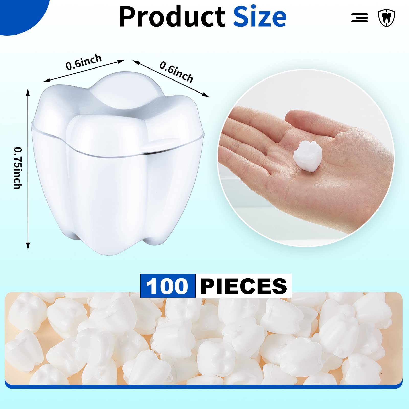 Taiyin tooth savers closeup of durable plastic design for safe storage