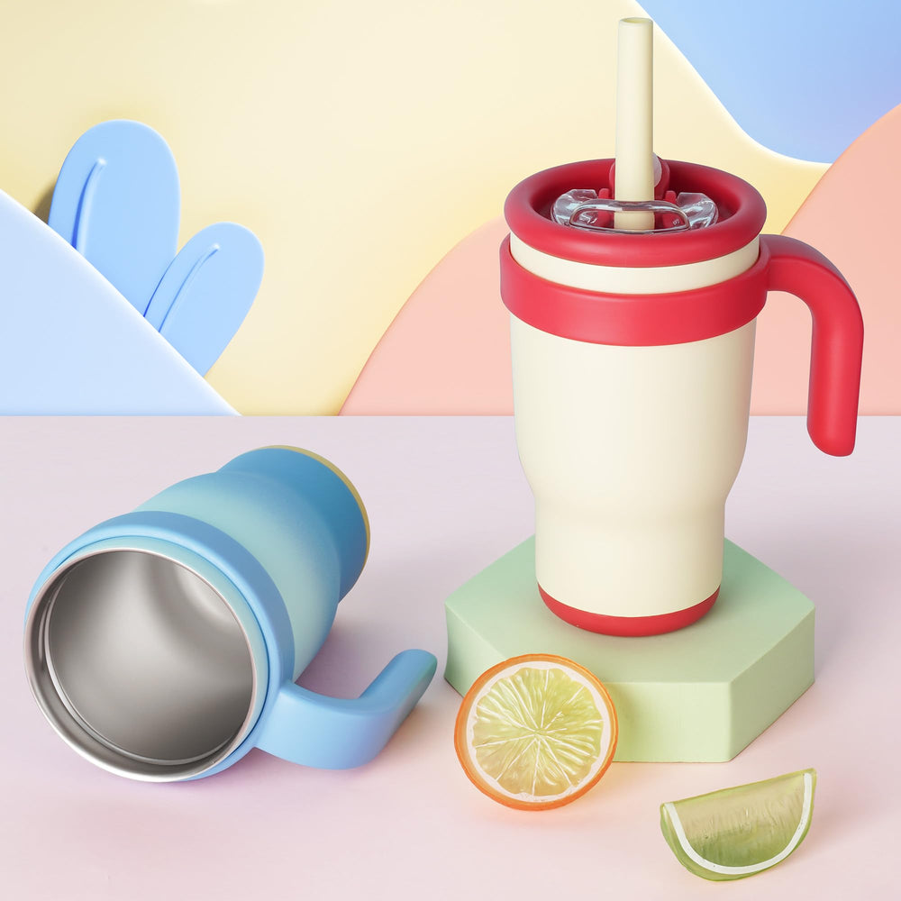TAKYIT compact travel cup fits cup holders for daycare and on-the-go.