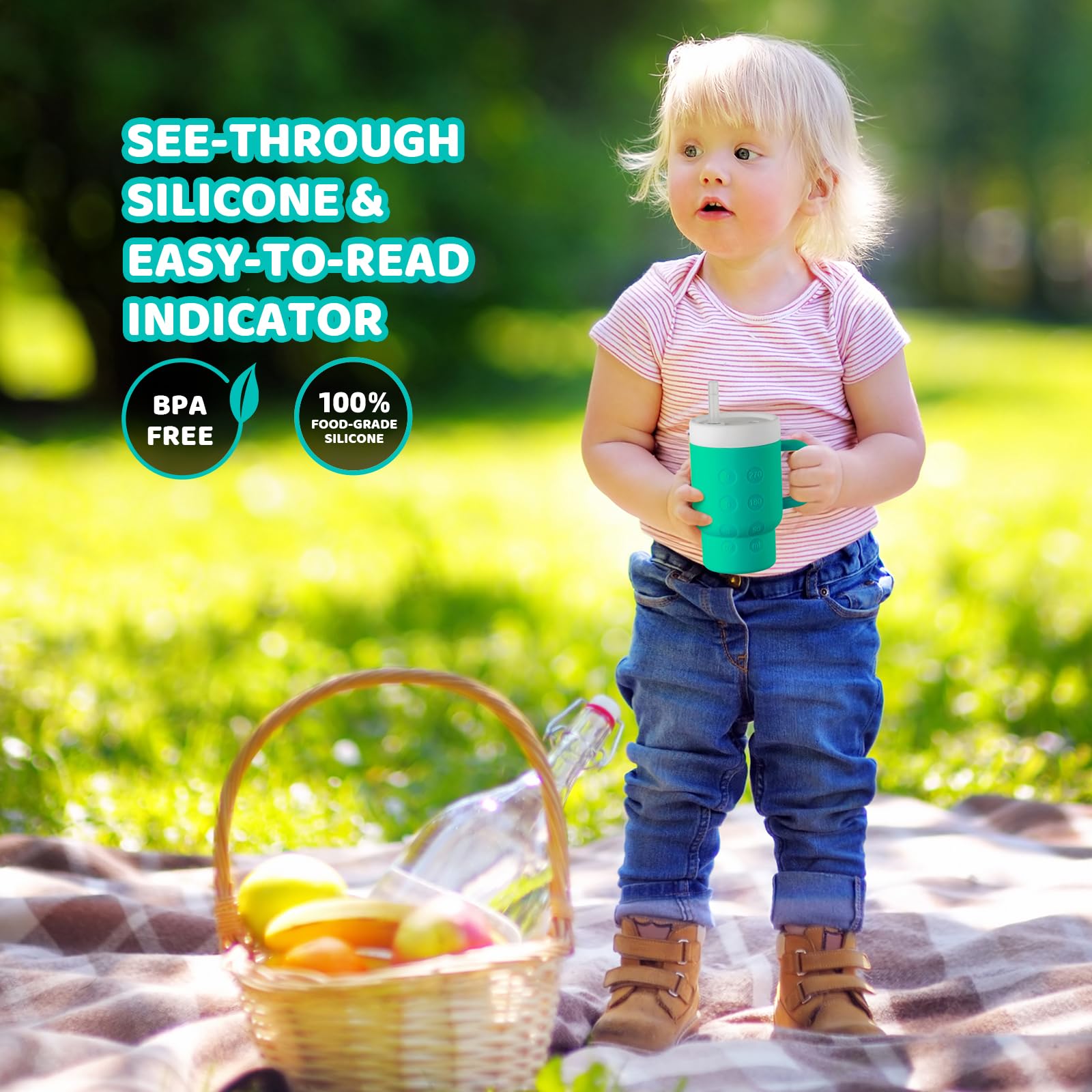 TAKYIT shatterproof silicone body survives drops during toddler play