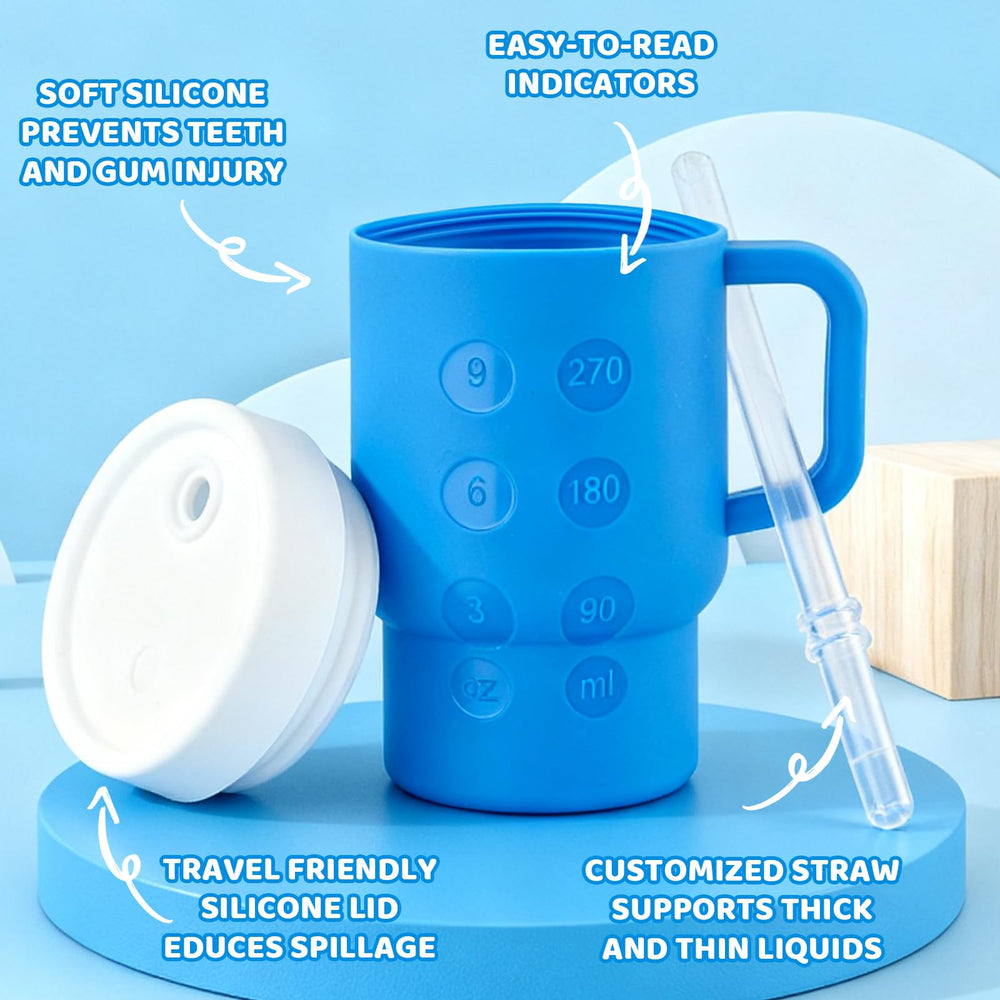 TAKYIT soft silicone straw for gentle sipping and easy self-feeding