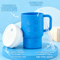 TAKYIT soft silicone straw for gentle sipping and easy self-feeding