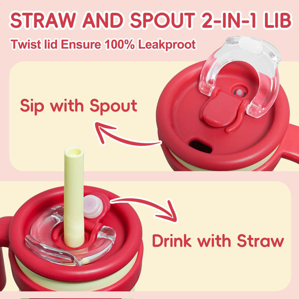 TAKYIT spill-safe straw design helps sipping without mess.