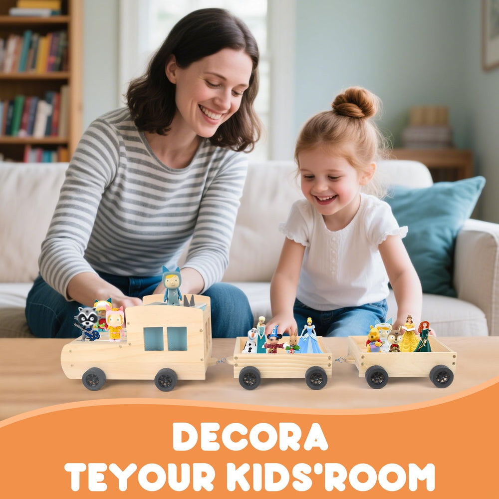 Taladad Toniebox storage shelf helps keep toys tidy.
