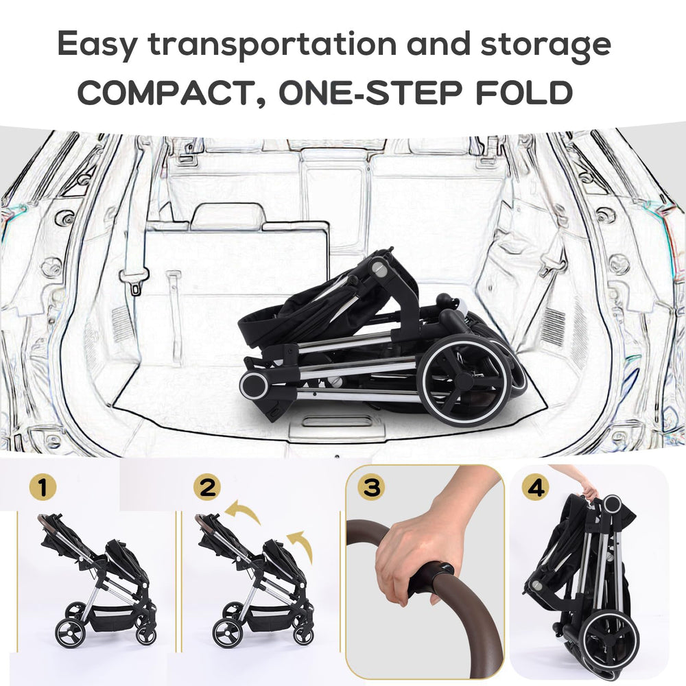 TALENBEEN shock-absorbing front wheels, smoother rides on uneven pavement.