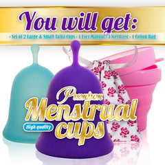 Talisi menstrual cup large for higher flow and secure daily comfort
