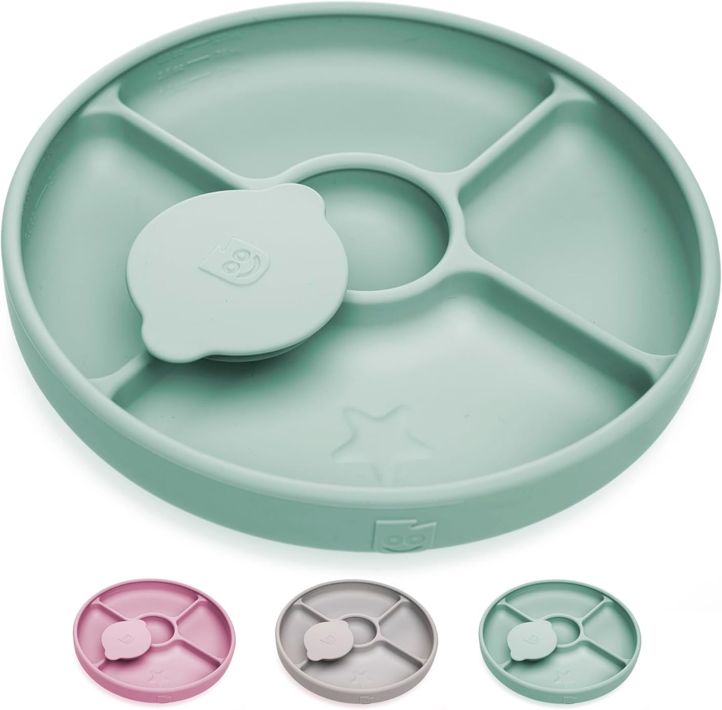 TalkTools Bitsy dishwasher-safe plate cleans up easily