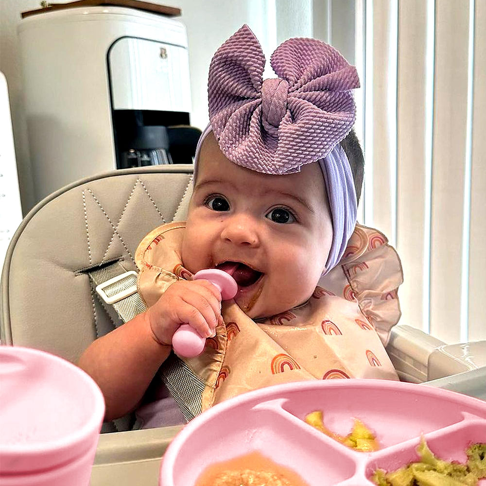 TalkTools ITSY Tiny spoon set provides a safe, child-friendly feeding option