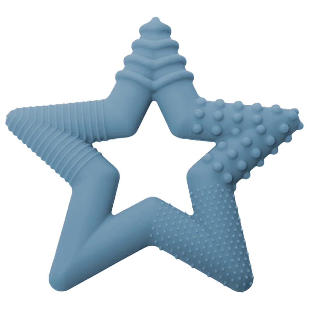 TalkTools Sensory Teeny Teether Star supports baby teeth development safely