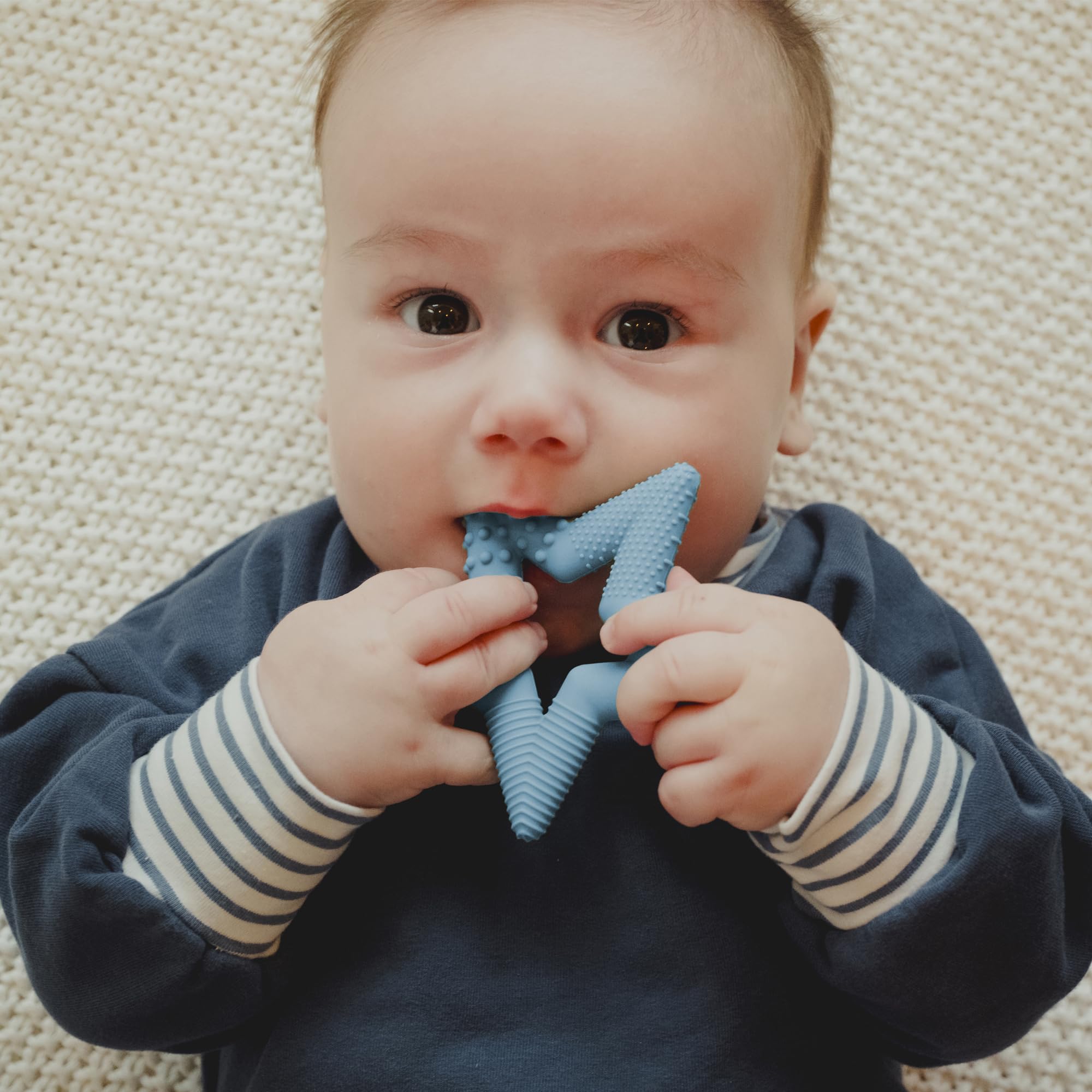 TalkTools Star teether designed for adult supervision and safe use