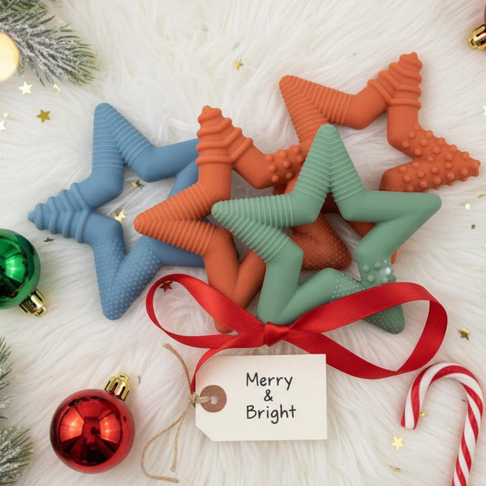 TalkTools Teether Star Ocean pendant offers a convenient oral fidget during activities