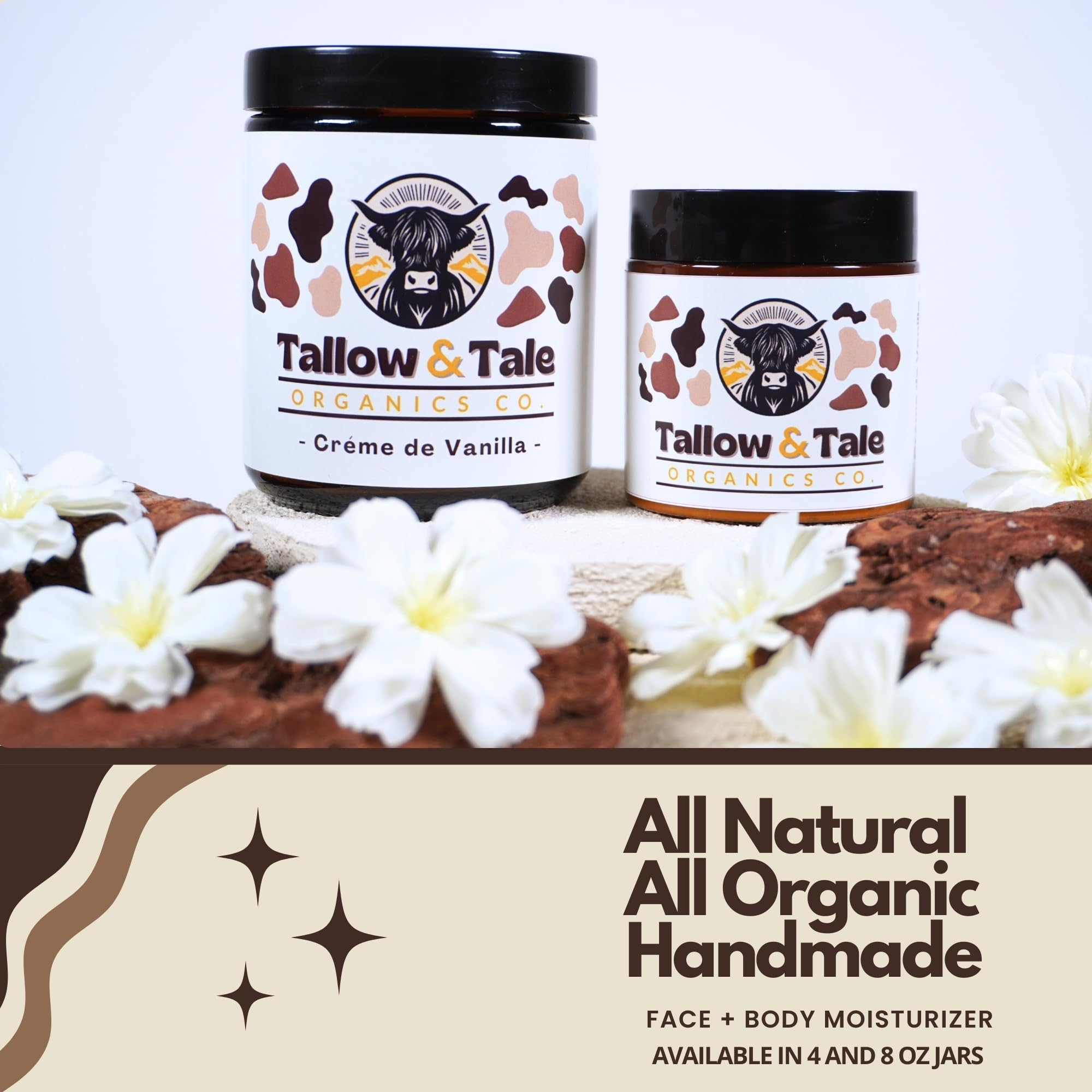 Texture close-up: Tallow And Tale Créme de Vanilla with non-greasy moisture.