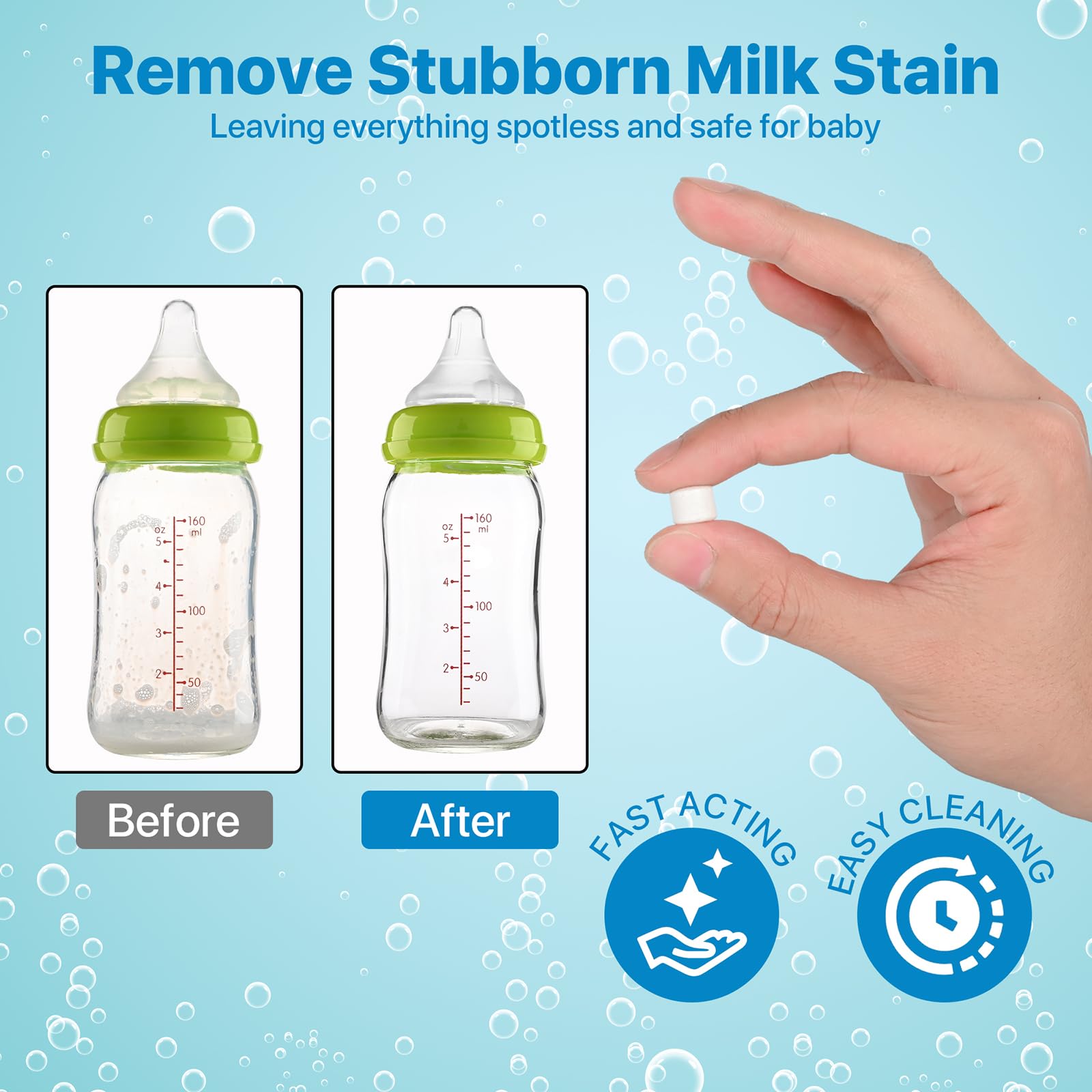 Talovee odor-control formula keeps milk residues fresh between uses